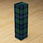 Plaid Rustic Robertson Check Tartan Wine Box<br><div class="desc">Add a touch of classic Christmas charm to your gifts with our festive green tartan wine box. This timeless plaid pattern is perfect for creating a joyful and nostalgic gifting experience.</div>