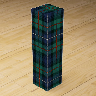 Plaid Rustic Robertson Check Tartan Wine Box