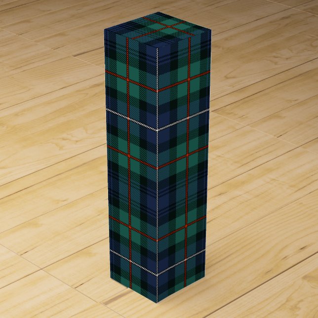 Plaid Rustic Robertson Check Tartan Wine Box (Front)