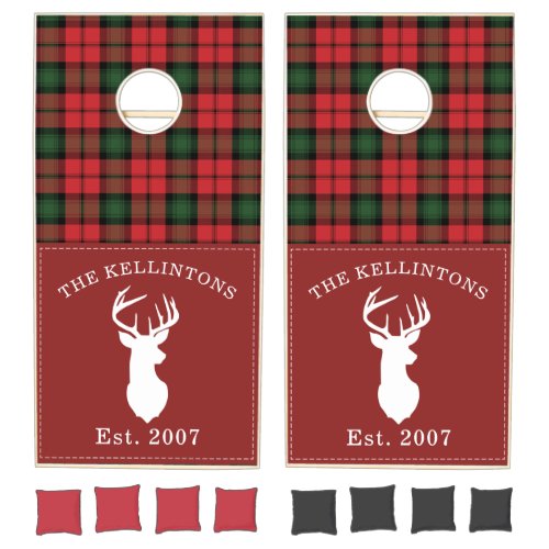 Plaid Rustic Tartan Green Red Clan Kerr Custom