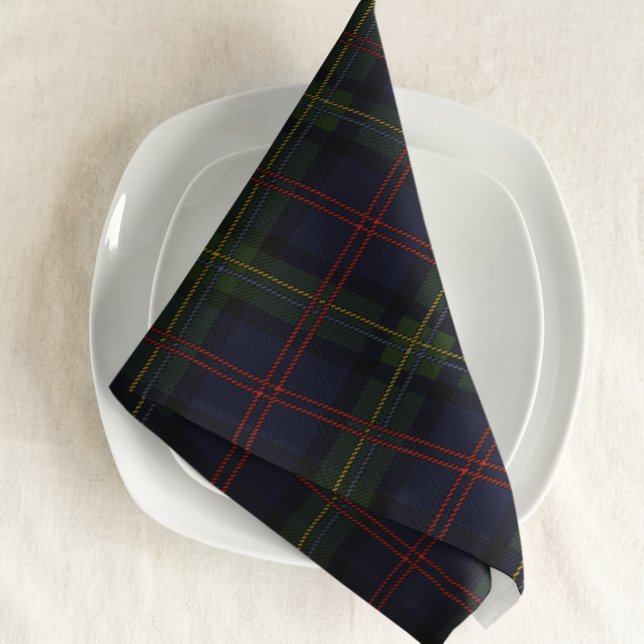 Plaid Rustic Tartan Malcolm Green Birthday Dinner Cloth Napkin (Plaid Rustic Tartan Malcolm Green Birthday Dinner Cloth Napkin)