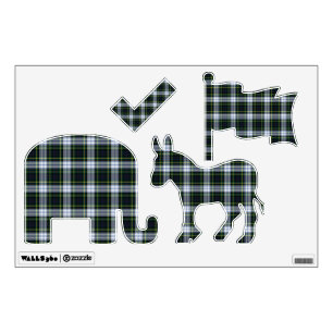 Plaid Rustic Tartan Pattern Clan Gordon Party Wall Decal