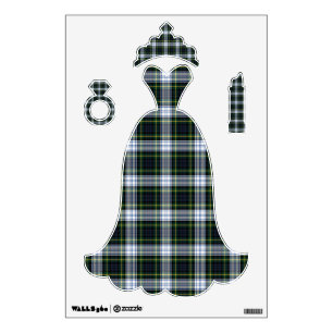 Plaid Rustic Tartan Pattern Clan Gordon Wedding Wall Decal