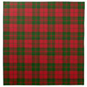 Plaid Rustic Tartan Red Green Birthday Dinner Cloth Napkin