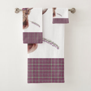 Plaid Scottish Patterns Bath Towel Set