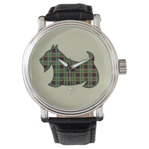 Plaid Scottish Terrier Watch
