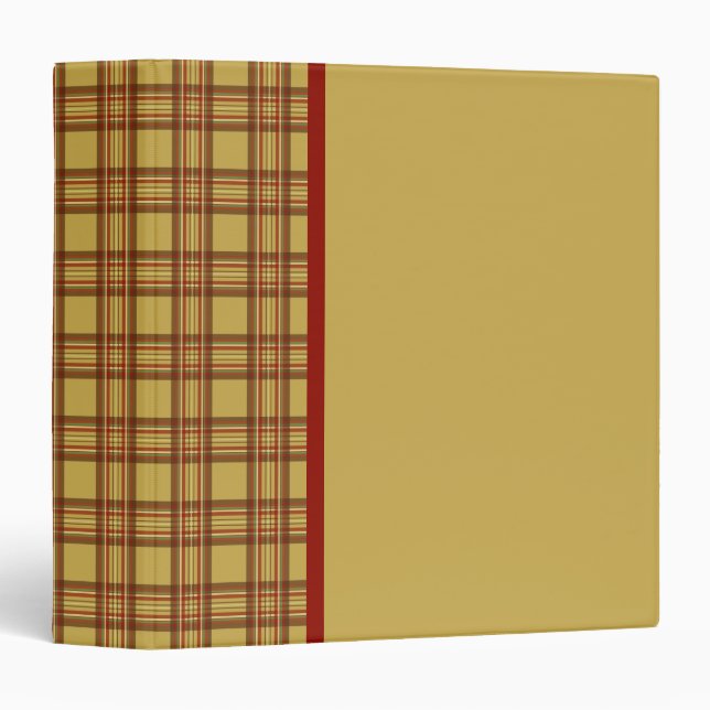 Plaid Scrapbook Binder (Front/Spine)