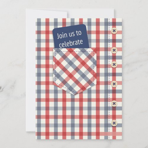 Plaid Shirt Invitation