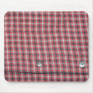 Plaid Shirt Mouse Pad