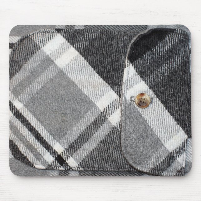 Plaid Shirt Mouse Pad (Front)