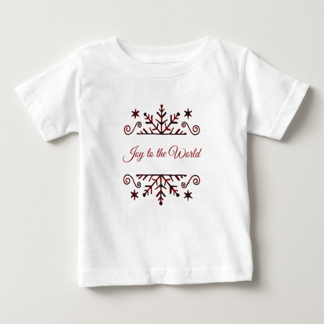 Plaid snowflake  baby T-Shirt (Front)
