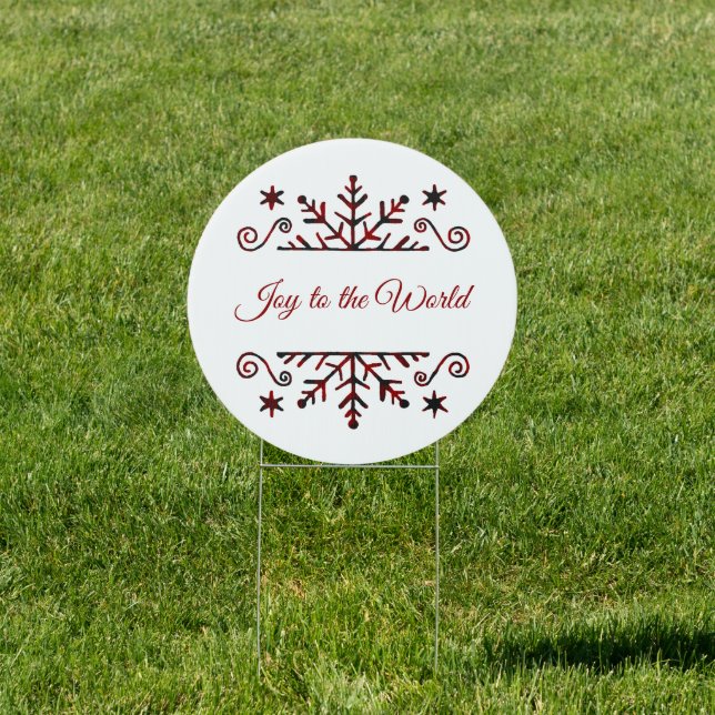 Plaid snowflake sign (Insitu)
