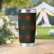 Plaid Snowflake Tumbler