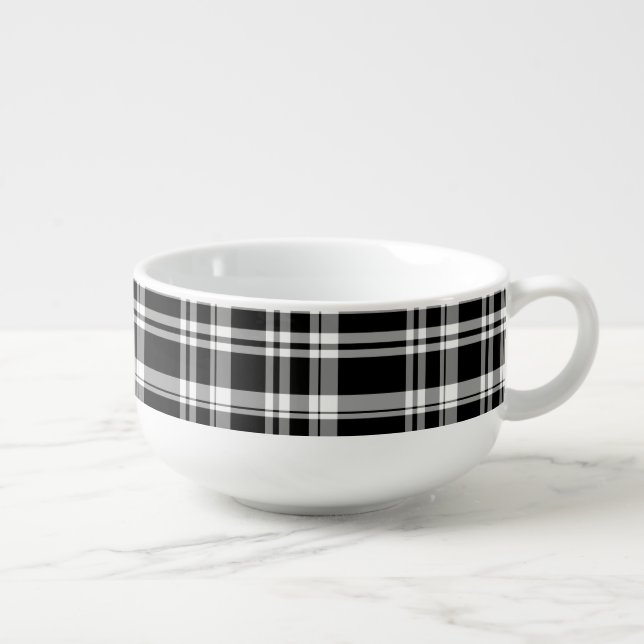 Plaid Soup Mug (Left)