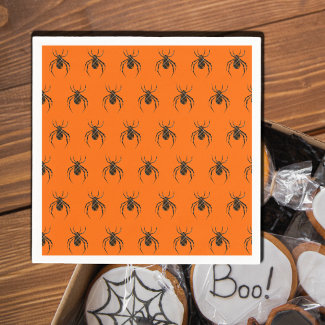  plaid spiders in neon  orange  