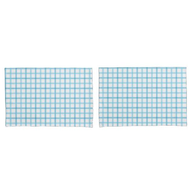 Plaid Standard Size Pillowcase Set (Front-Set)