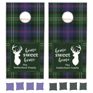 Plaid Sweet Home Sutherland Tartan Family Cornhole Set