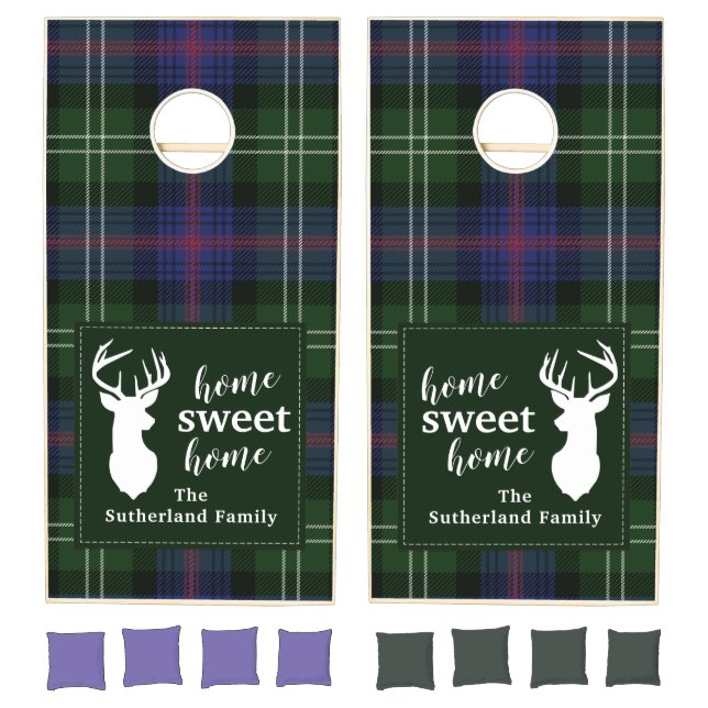 Plaid Sweet Home Sutherland Tartan Family Cornhole Set (Set)