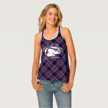 Plaid Tank Top - White Original Logo