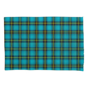Plaid Tartan Blue Black Yellow Pattern Trendy Pillow Case