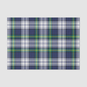 Plaid Tartan Blue Green Tissue Paper