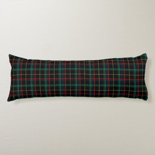 plaid tartan body pillow