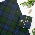 Plaid Tartan Campbell Military Green Pattern Wrapping Paper<br><div class="desc">Classic plaid green blue check to make your gifts a complete package for all occasions</div>