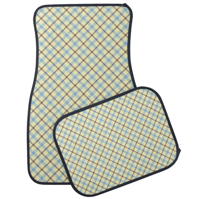 Plaid / Tartan Car Mat (Set)