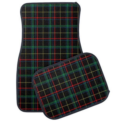 plaid tartan car mats