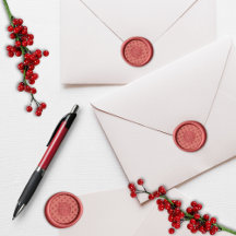 Plaid/Tartan Christmas Monogram Wax Seal Stamp