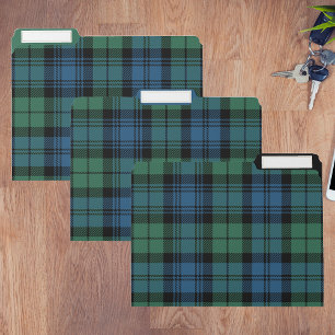 Plaid Tartan Clan Campbell Checkered File Folder