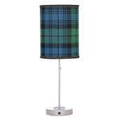 Plaid Tartan Clan Campbell Checkered Pattern Table Lamp (Back)