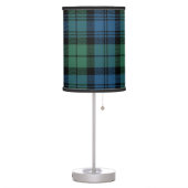 Plaid Tartan Clan Campbell Checkered Pattern Table Lamp (Left)