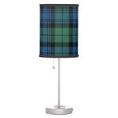 Plaid Tartan Clan Campbell Checkered Pattern Table Lamp (Right)