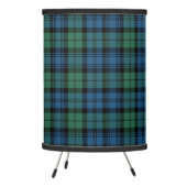 Plaid Tartan Clan Campbell Checkered Pattern Tripod Lamp (Left)