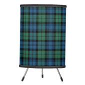 Plaid Tartan Clan Campbell Checkered Pattern Tripod Lamp (Front)