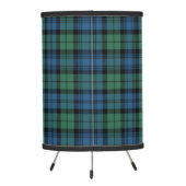 Plaid Tartan Clan Campbell Checkered Pattern Tripod Lamp (Back)