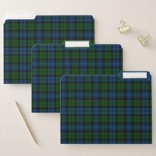 Plaid Tartan Clan Campbell Military Checkered File Folder