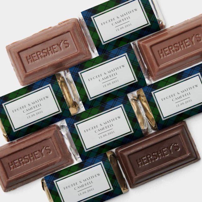 Plaid Tartan Clan Campbell Military Elegant Hershey's Miniatures (Assorted)