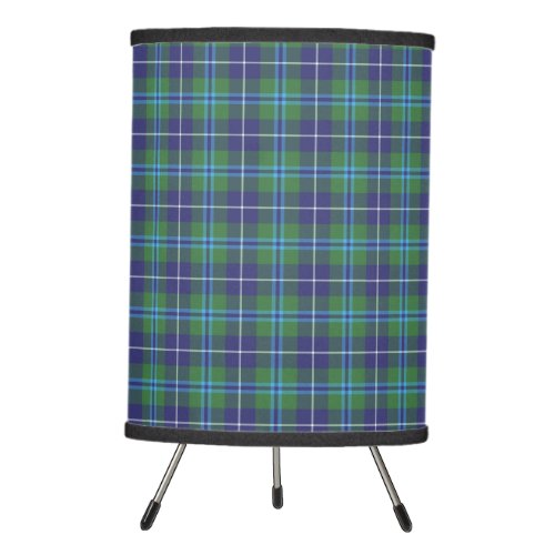 Plaid Tartan Clan Douglas Checkered Tripod Lamp