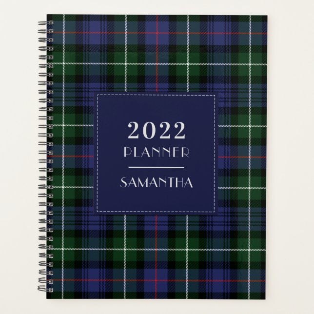 Plaid Tartan Clan MacKenzie 2022 Planner (Front)