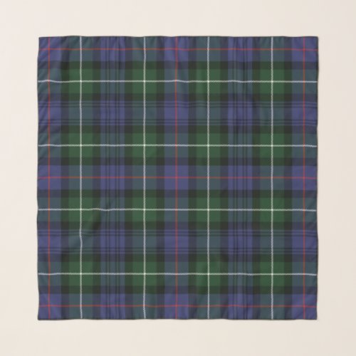 Plaid Tartan Clan MacKenzie Purple Green Check Scarf