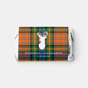 Plaid Tartan Clan Murray Newlyweds Thank You Hershey's Miniatures