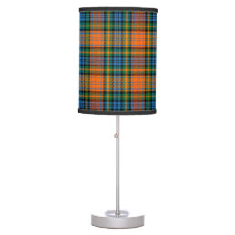 Plaid Tartan Clan Murray Orange Checkered Table Lamp