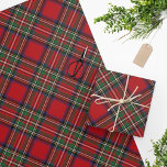 Plaid Tartan Clan Stewart Red Green Pattern Wrapping Paper<br><div class="desc">Classic plaid red black check to make your gifts a complete package for all occasions</div>