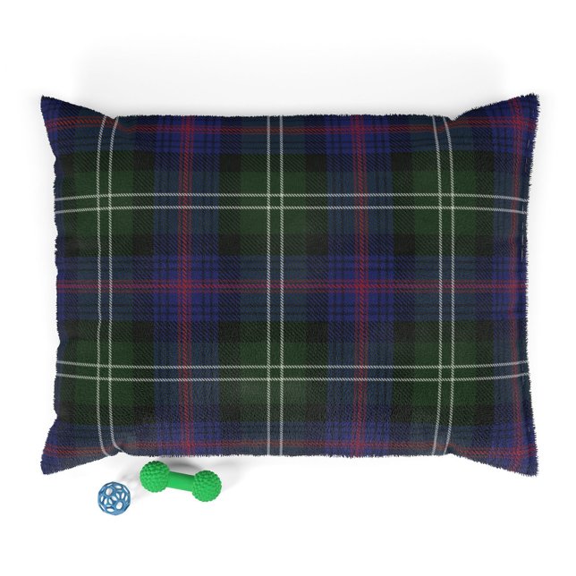Plaid Tartan Clan Sutherland Purple Green Check Pet Bed (Creator Uploaded)