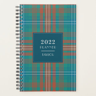 Plaid Tartan Clan Wilson Checkered 2022 Planner