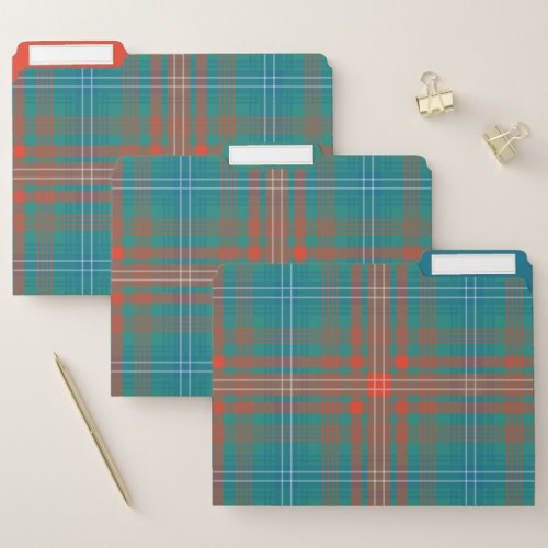 Plaid Tartan Clan Wilson Checkered File Folder