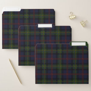 Plaid Tartan Elegant Malcolm Rustic File Folder