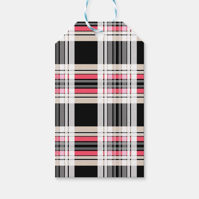 Plaid , tartan gift tags (Front)
